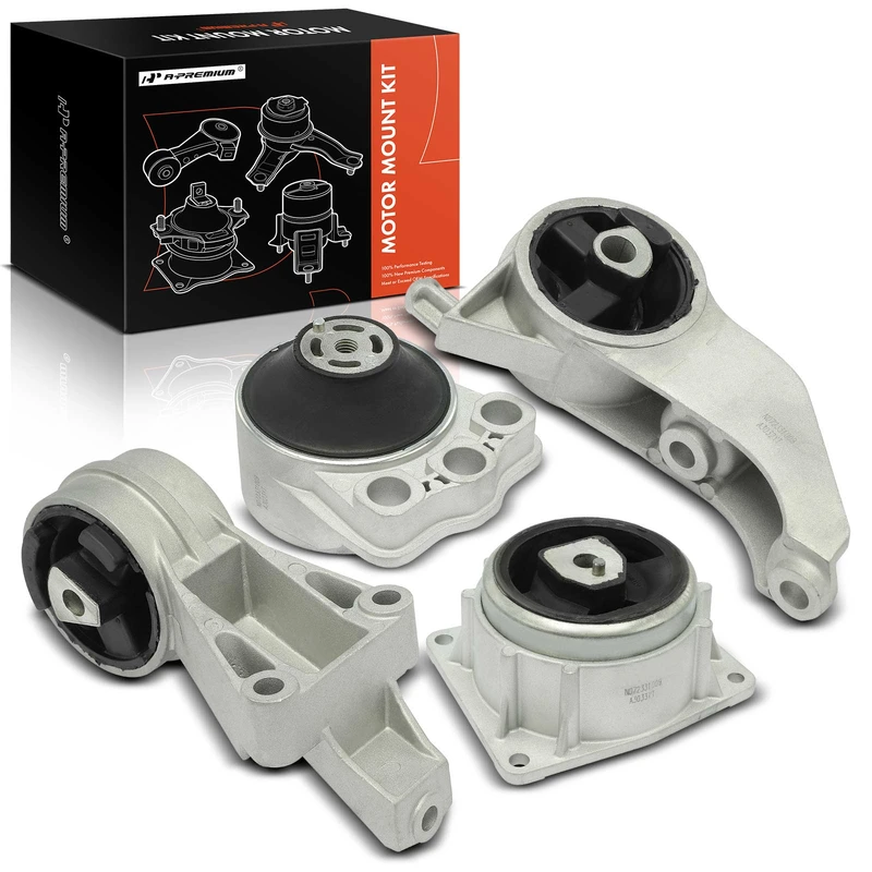 4-Pc Transmission Mount + Motor Mount, Front & Rear, A-Premium APEM1080