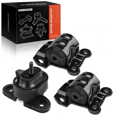 3 Pcs Engine Motor & Transmission Mount