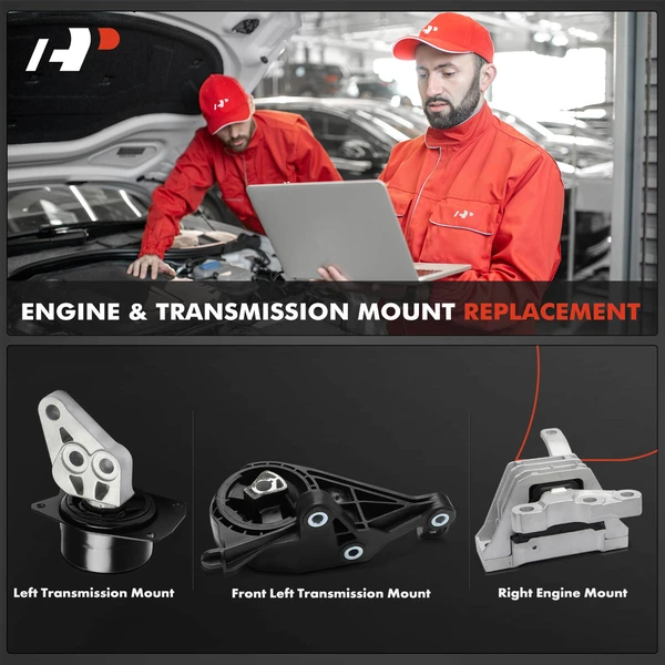 3-Pc Transmission Mount + Engine Mount, A-Premium APEM1320