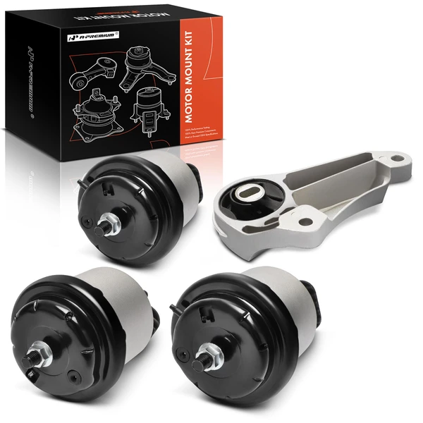 4-Pc Engine Motor + Transmission + Torque Strut Mount A-Premium APEM1321