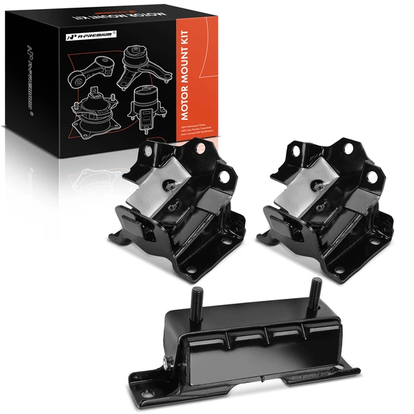 2007 GMC Sierra 1500 Classic 3-Pc Engine Mount and Transmission Mount Kit Front A-Premium APEM1322