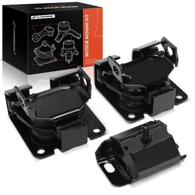 3 Pcs Engine Motor & Transmission Mount