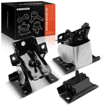 3 Pcs Engine Motor & Transmission Mount
