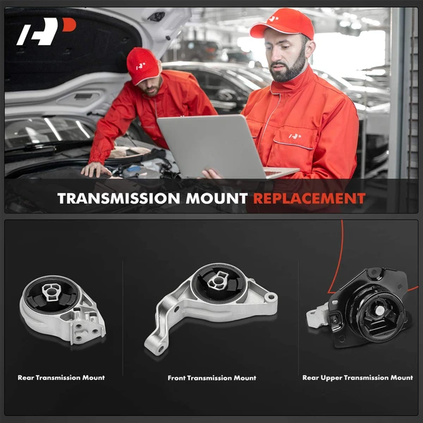 3-Pc Transmission Mount Front & Rear A-Premium APEM1330