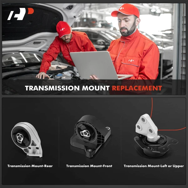 3-Pc Transmission Mount Front & Rear & Left A-Premium APEM1338