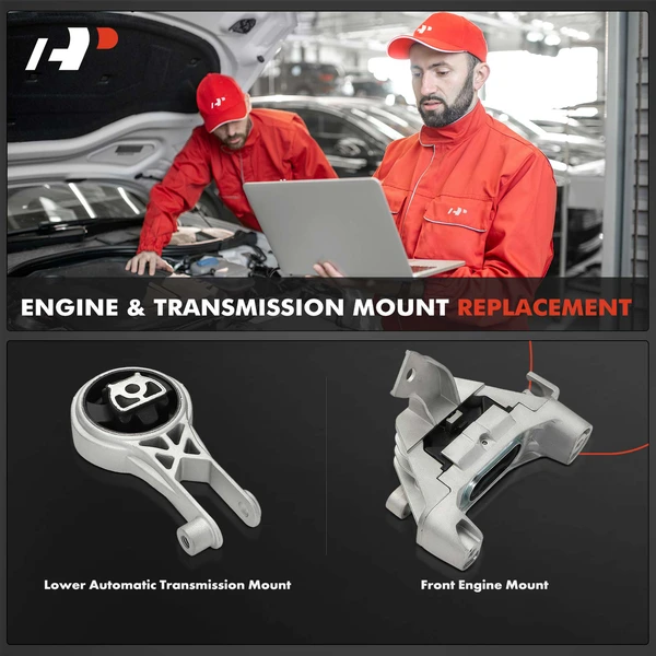 2-Pc Engine Motor + Transmission Mount, A-Premium APEM1342