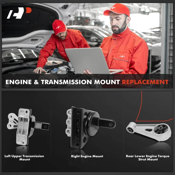 3-Pc Engine Mount and Transmission Mount Kit A-Premium APEM1343