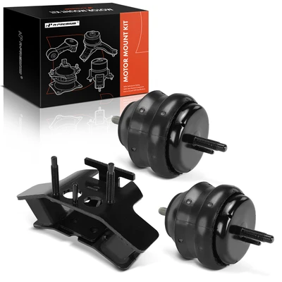 3 Pcs Engine Motor & Transmission Mount