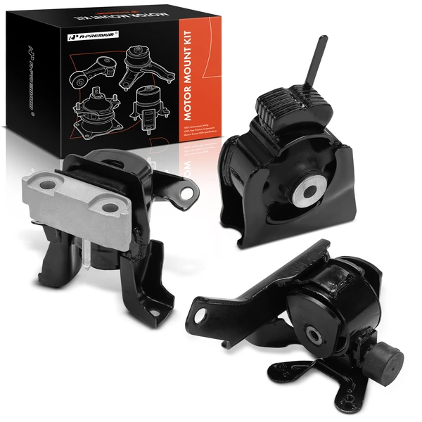 3-Pc Engine Mount and Transmission Mount Kit Front A-Premium APEM1356
