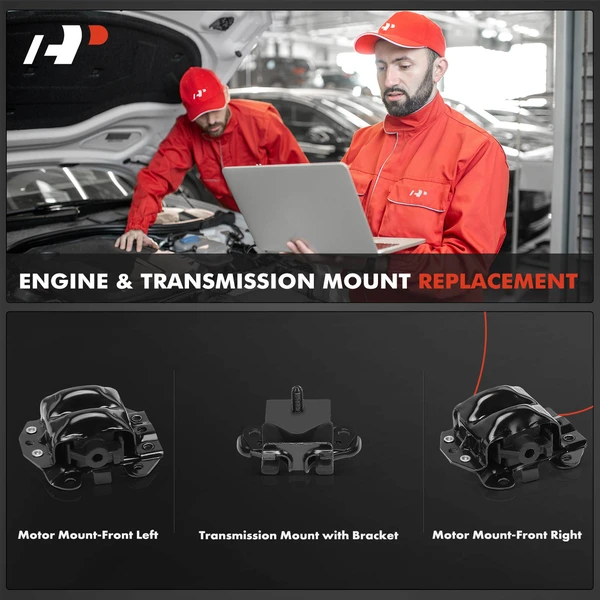 3-Pc Engine Mount and Transmission Mount Kit Front A-Premium APEM1522