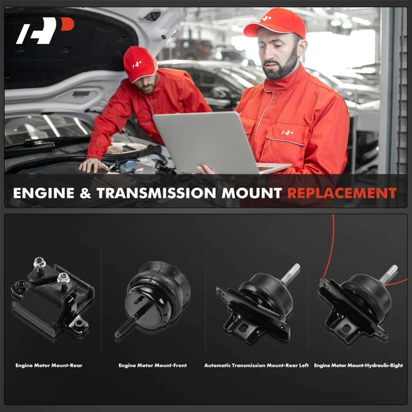 4-Pc Engine Motor + Automatic Transmission Mount A-Premium APEM1523