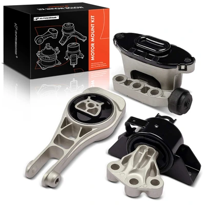 3 Pcs Front Engine Motor Mount and Upper & Lower Transmission Mount