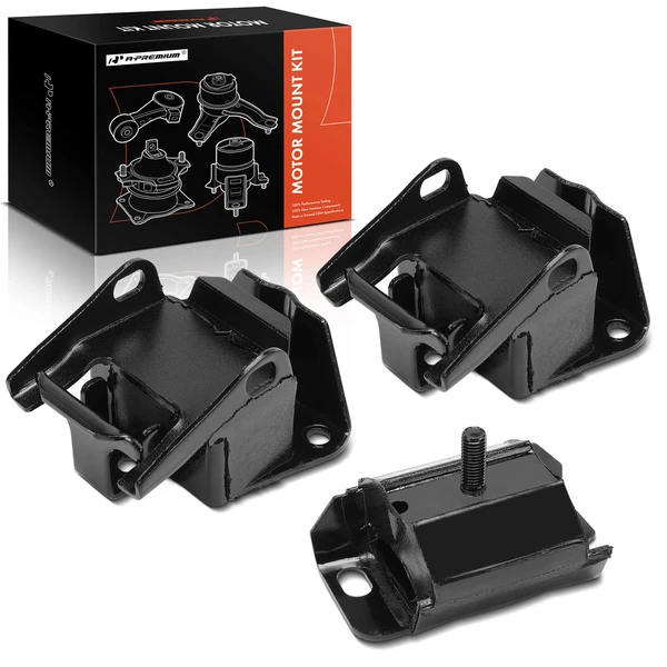 3-Pc Engine Mount and Transmission Mount Kit Front Left & Front Right A-Premium APEM1524