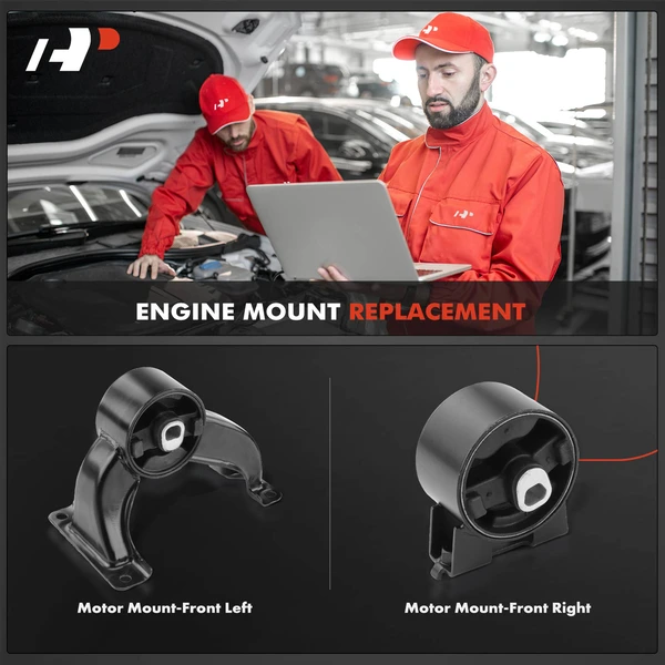2-Pc Motor Mount Front & Rear A-Premium APEM255