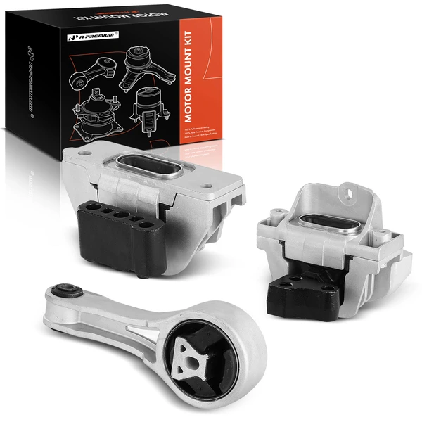 2011-2018 Dodge Journey 3-Pc Engine Mount and Transmission Mount Kit Front & Rear A-Premium APEM257