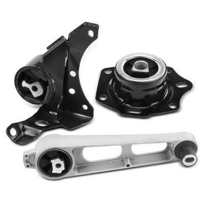 3 Pcs Engine Motor & Transmission Mount