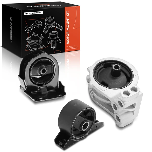 3-Pc Motor Mount, Front & Rear, A-Premium APEM998