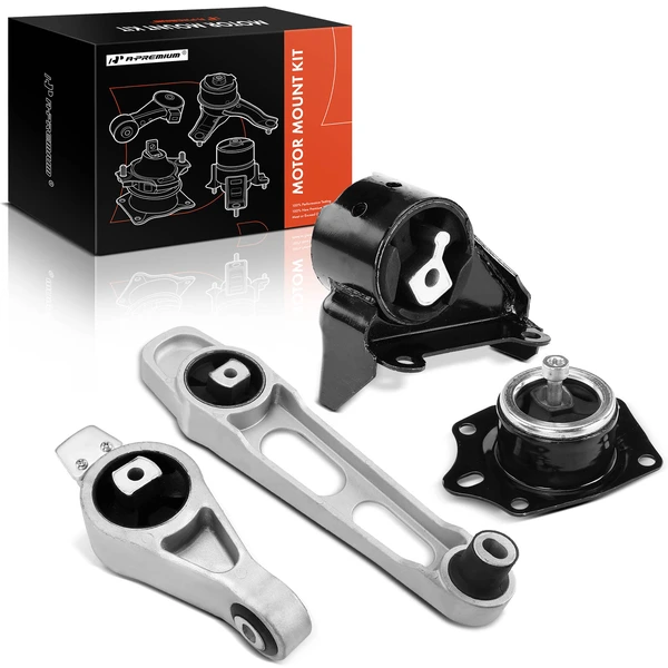 2003-2005 Dodge Neon 4-Pc Engine Mount and Transmission Mount Kit Front & Rear A-Premium APEM1002