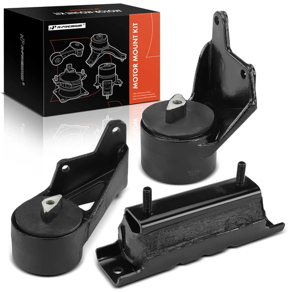 3 Pcs Engine Motor Mount & Transmission Mount for 1994-2002 Dodge Ram 2500