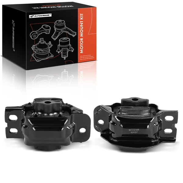 2-Pc Motor Mount, Front Left & Right, A-Premium APEM1011