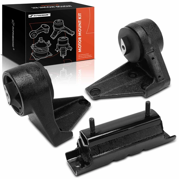 3-Pc Motor Mount + Transmission Mount, Front Left & Right, A-Premium APEM1196