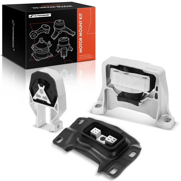 3-Pc Motor Mount + Transmission Mount, Front, A-Premium APEM154