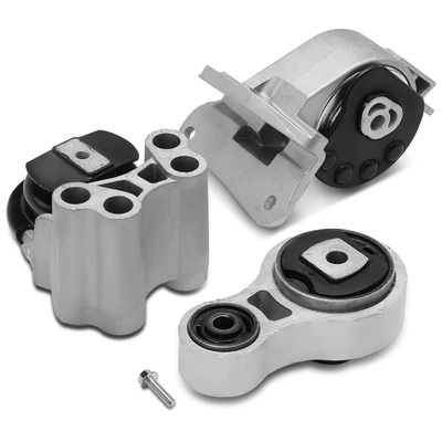 3 Pcs Engine Motor Mount & Transmission Mount