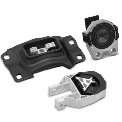 3 Pcs Engine Motor Mount & Transmission Mount