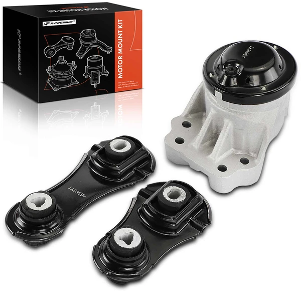 3-Pc Motor Mount + Torque Strut Mount, Left & Right, A-Premium APEM456