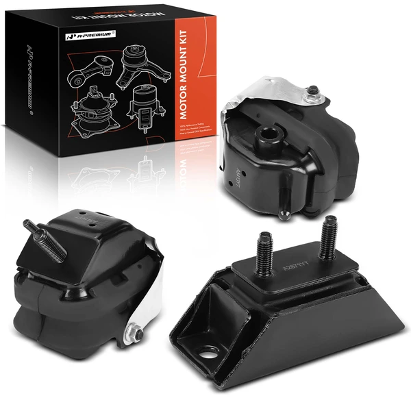2004 Ford F-150 3-Pc Engine Mount and Transmission Mount Kit Front Left & Front Right A-Premium APEM458