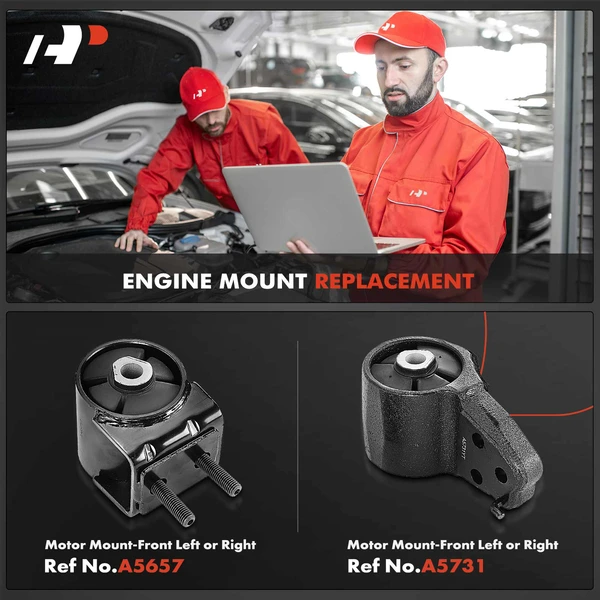 2-Pc Motor Mount Front A-Premium APEM459