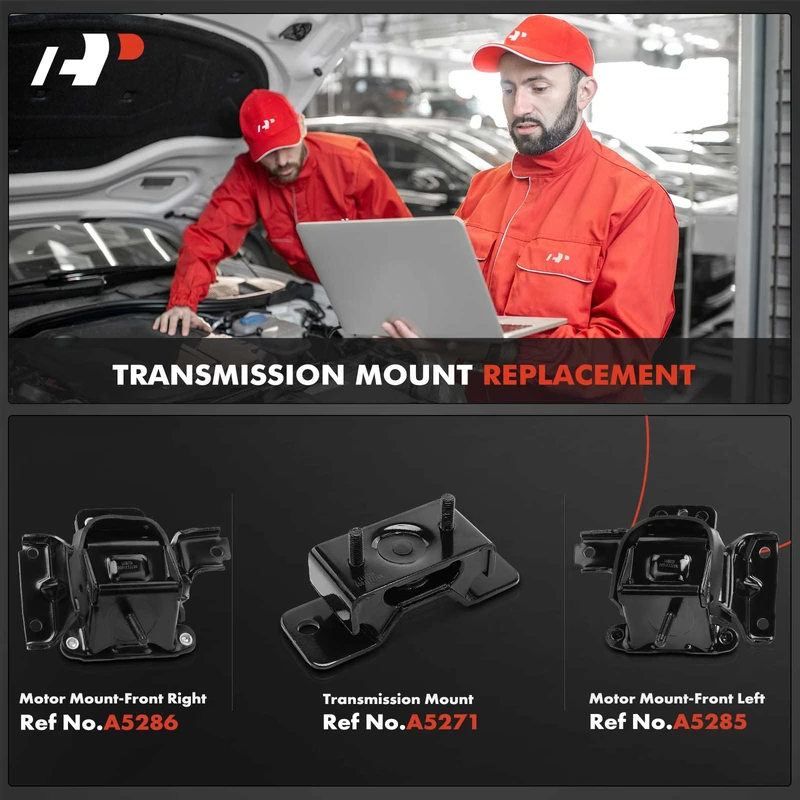 3-Pc Motor Mount + Transmission Mount, Front Left & Right, A-Premium APEM1199