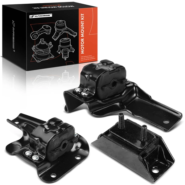 1997-2003 Ford F-150 3-Pc Engine Mount and Transmission Mount Kit Front Left & Front Right A-Premium APEM1026