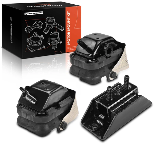 2004 Ford F-150 3-Pc Engine Mount and Transmission Mount Kit Front Left & Front Right A-Premium APEM1027