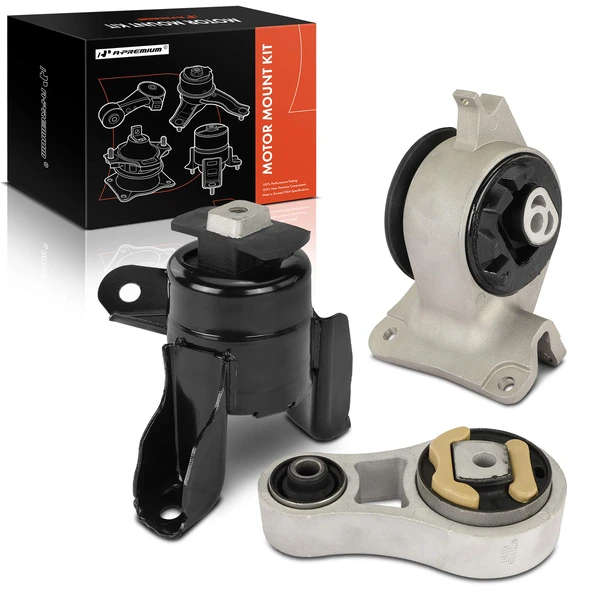 3-Pc Motor Mount + Torque Strut Mount + Automatic Transmission Mount, Front, A-Premium APEM1037