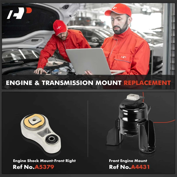 2 Pcs Engine Motor & Transmission Mount for 2010-2011 Mercury Milan