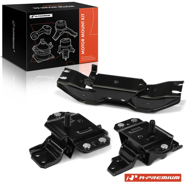 3-Pc Motor Mount + Transmission Mount, Front, A-Premium APEM1044