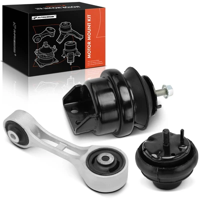 3 Pcs Engine Motor & Transmission Mount
