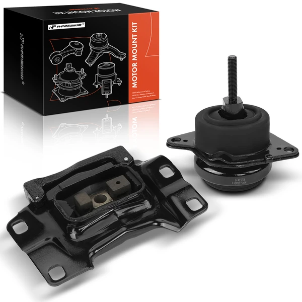 2012-2019 Ford Explorer 2-Pc Engine Mount and Transmission Mount Kit Front & Upper A-Premium APEM1203