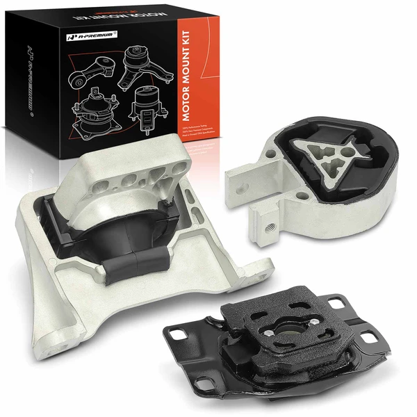3-Pc Motor Mount + Transmission Mount + Torque Strut Mount, Front, A-Premium APEM1157