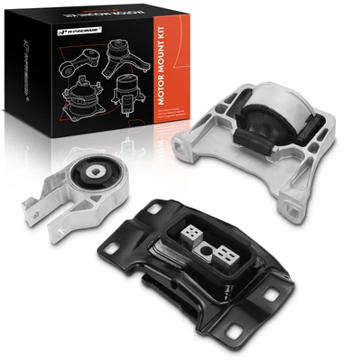 3 Pcs Engine Motor Mount & Transmission Mount