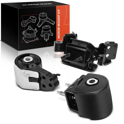 3 Pcs Engine Motor & Transmission Mount