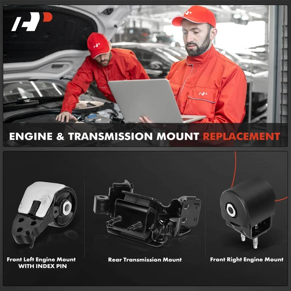 3-Pc Engine Mount + Transmission Mount, A-Premium APEM1291