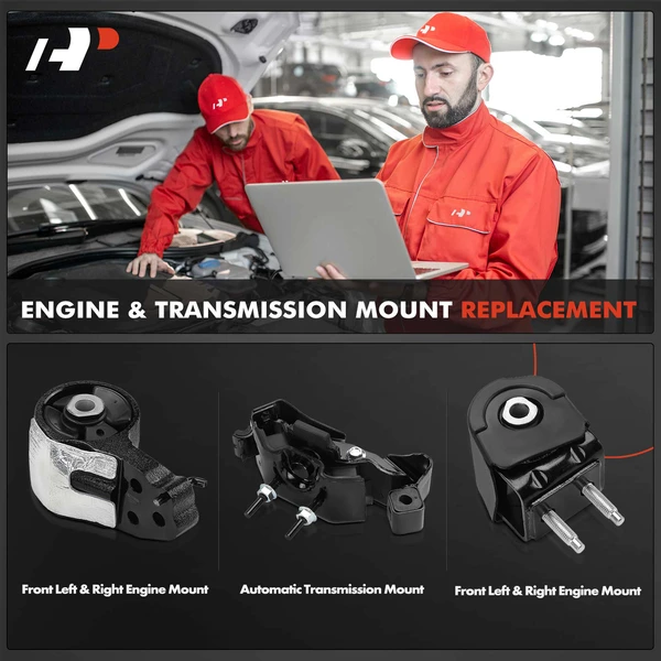 3-Pc Engine Motor + Auto Transmission Mount, A-Premium APEM1292
