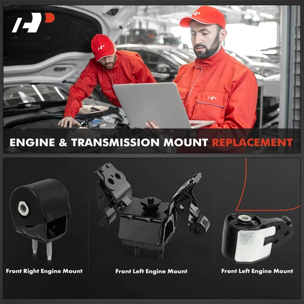 3-Pc Engine Mount and Transmission Mount Kit Front & Rear A-Premium APEM1295