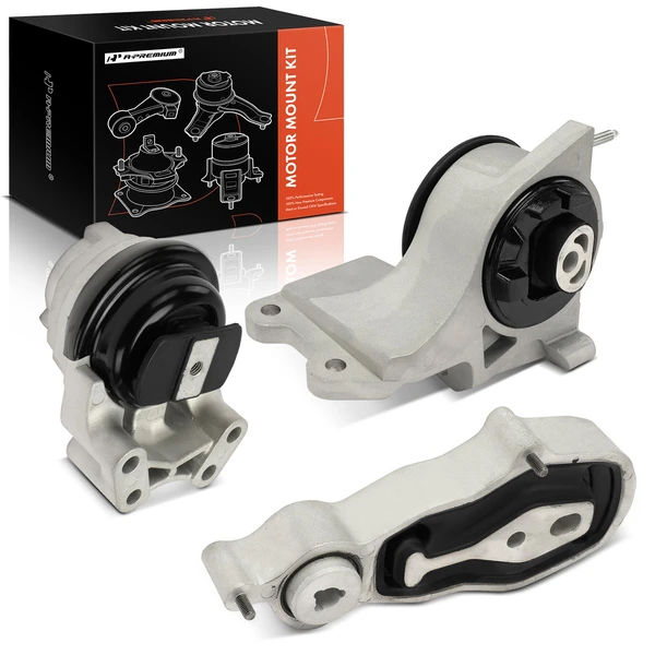 3-Pc Automatic Transmission Mount + Engine Torque Strut Mount + Engine Mount, A-Premium APEM1297