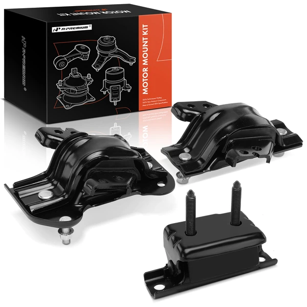 2003-2004 Ford F-450 Super Duty 3-Pc Engine Mount and Transmission Mount Kit Front Left & Front Right A-Premium APEM1300
