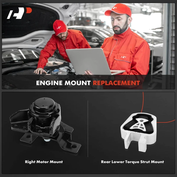 2-Pc Motor Mount, A-Premium APEM1305