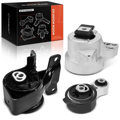 3 Pcs Engine Motor & Transmission Mount & Torque Strut Mount