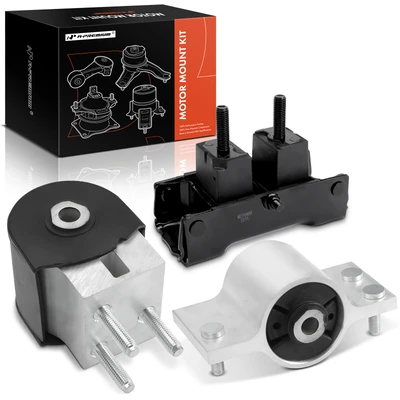 3 Pcs Engine Motor & Transmission Mount